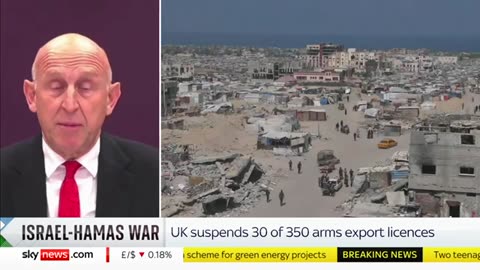 UK government defends banning some arms exports to Israel _ Israel-Hamas War