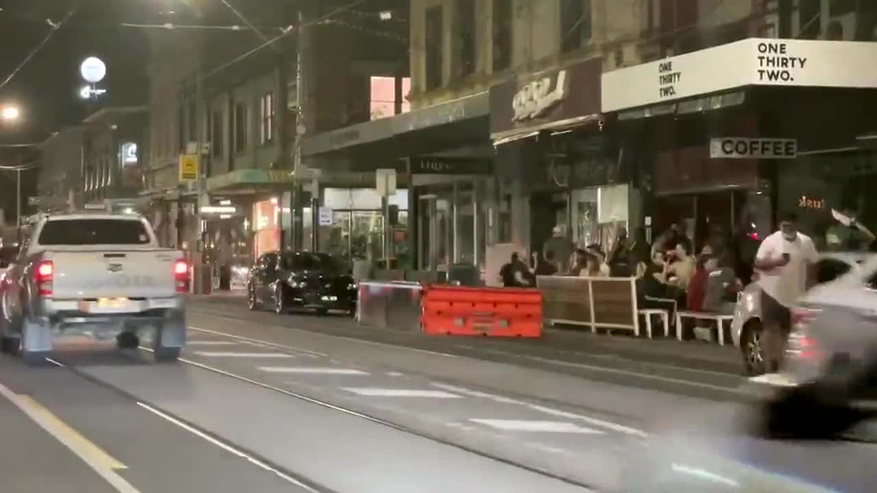 Australians celebrate the end of lockdown in Melbourne streets