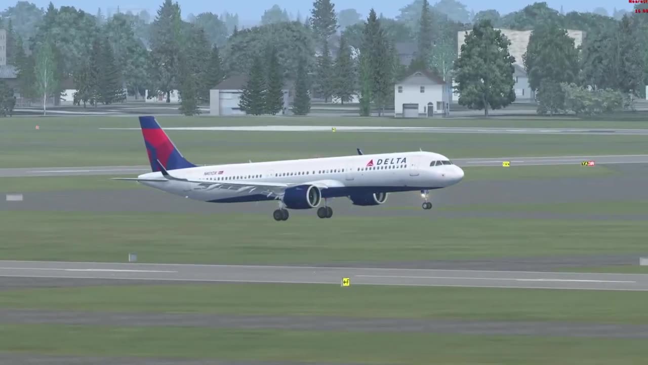 FSX - A321Neo landing at Kennedy Intl. [KJFK] - The Delta Virtual