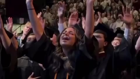 Singing "Goodness Of God" before you receive your degree