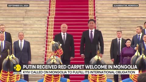 Russian President Vladimir Putin gets lavish welcome in Mongolia despite ICC warrant | WION News