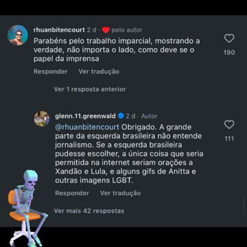 Glenn X a esquerda brasileira e seu amor enrustido pelos EUA. “ … eles tentaram me dar prêmios e me fazer um deles. “