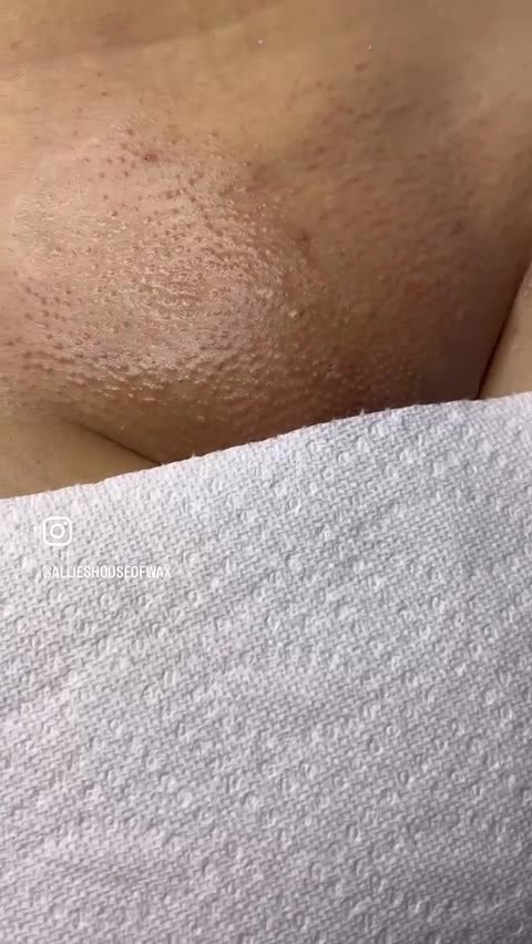 Allie’s House of Wax Demonstrates Bikini Waxing with Sexy Smooth Tickled Pink Hard Wax