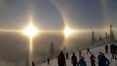 Solar halo in Sweden