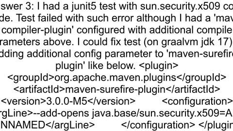 Access sunsecurityx509 in JDK 11 without modules