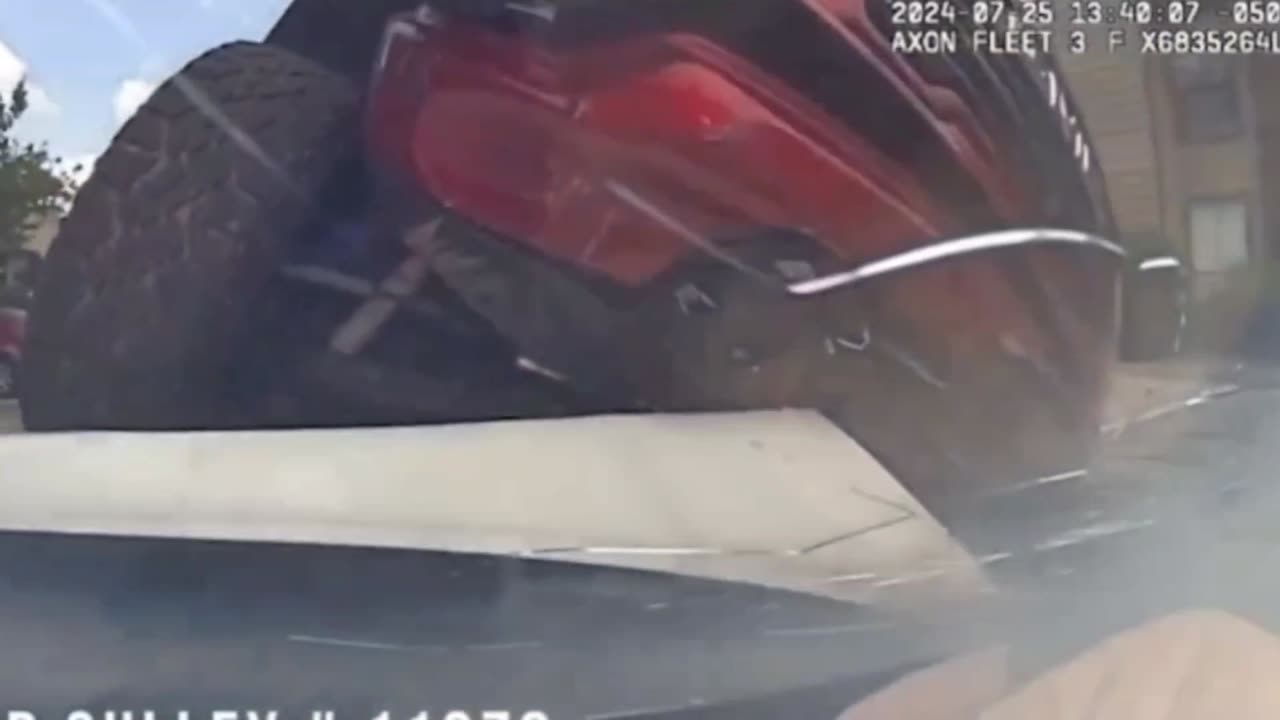 Man gets stuck under a truck he stole