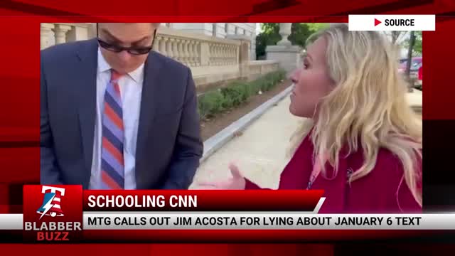 MTG Calls Out Jim Acosta For Lying About January 6 Text