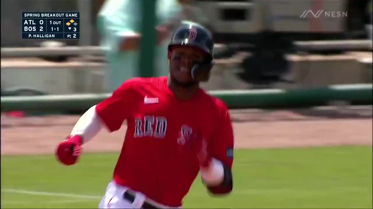 Red Sox Prospect Rafaela Launches Spring Breakaway Homer!