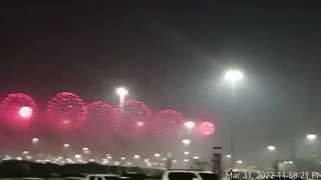 Fireworks dubai expo 2020