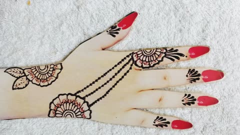 Arabic Flower Mehndi Design | Back Hand Simple Mehndi Designs | Sana Designs