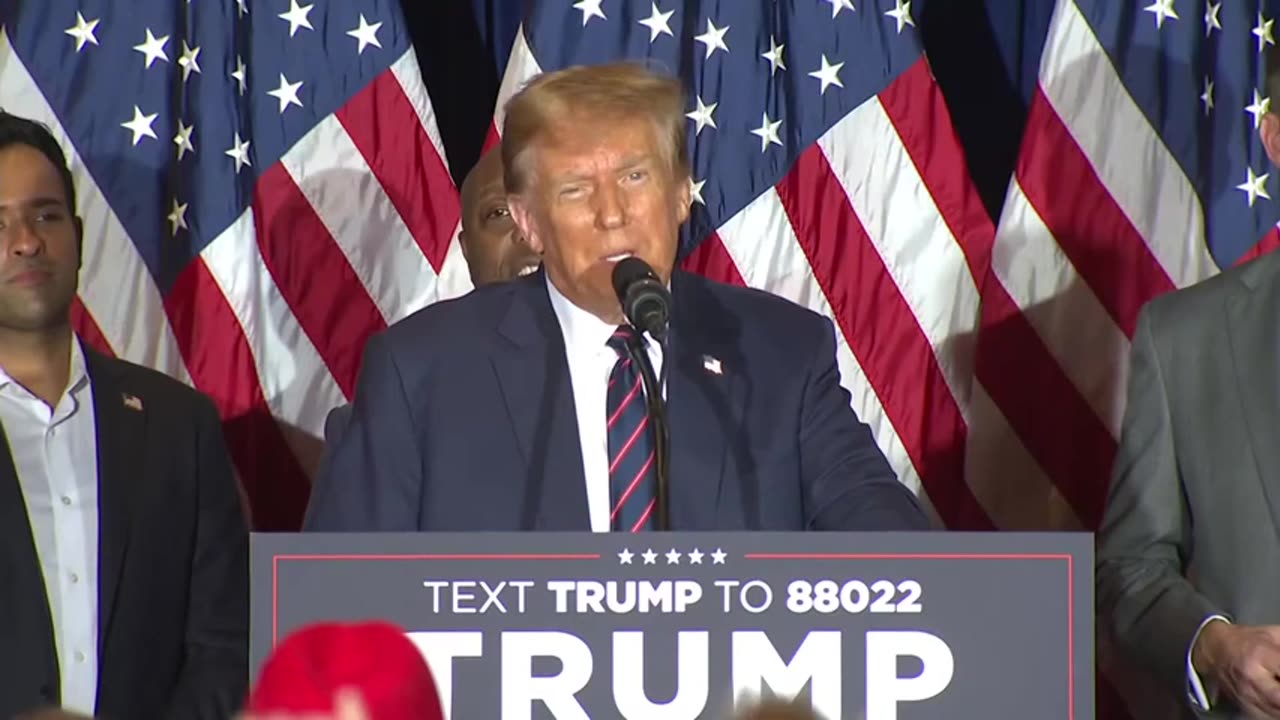 Donald Trump | New Hampshire Primary Election Victory Celebration (Jan 23, 2024)