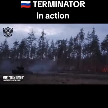 Russian BMPT Terminator in Action against Ukraine