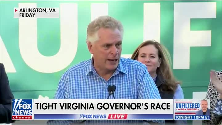 Terry McAuliffe Calls Youngkin ‘Donald Trump in Khakis’