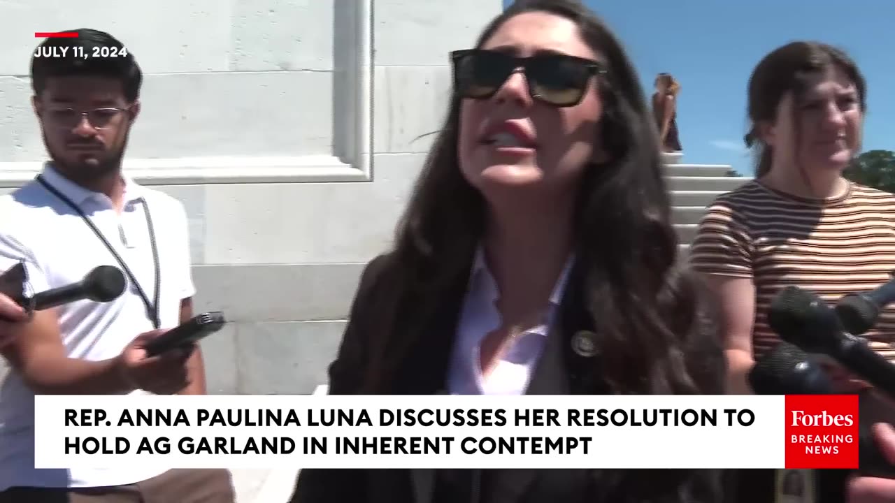 JUST IN- Anna Paulina Luna Vows To Bring Merrick Garland Inherent Contempt Motion To A Vote Again