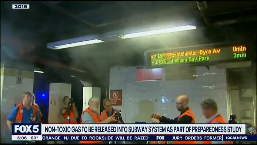 "Simulate biological attack" Release of gas in subway for tests - Very suspicious!