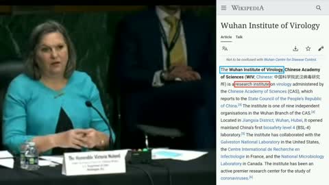 MEME: Victoria Nuland acknowledges Biological "RESEARCH" Facilities - WINK, WINK