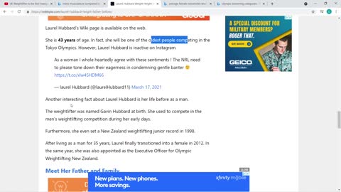 (Response) First M2F Transgender in the Olympics?!