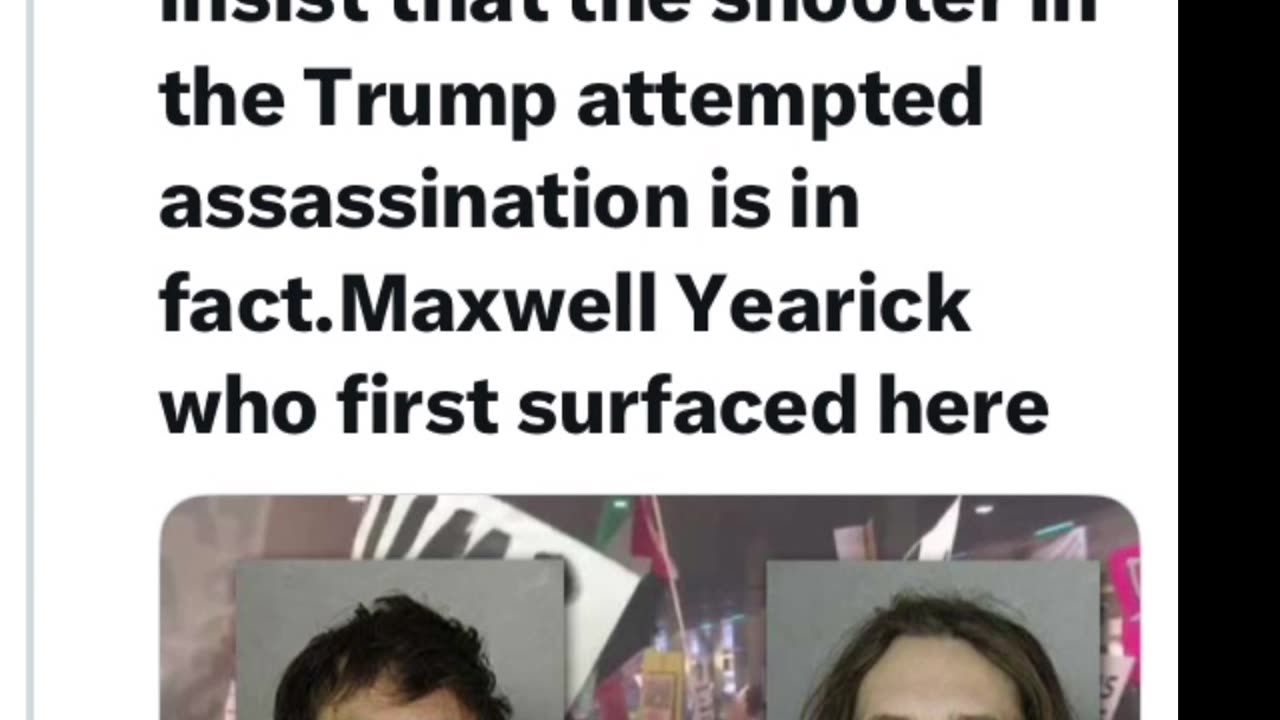 FBI is hiding this. Real Trump shooter is…
