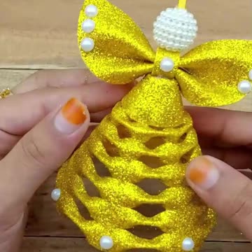 Handmade Christmas ornaments making for home decoration