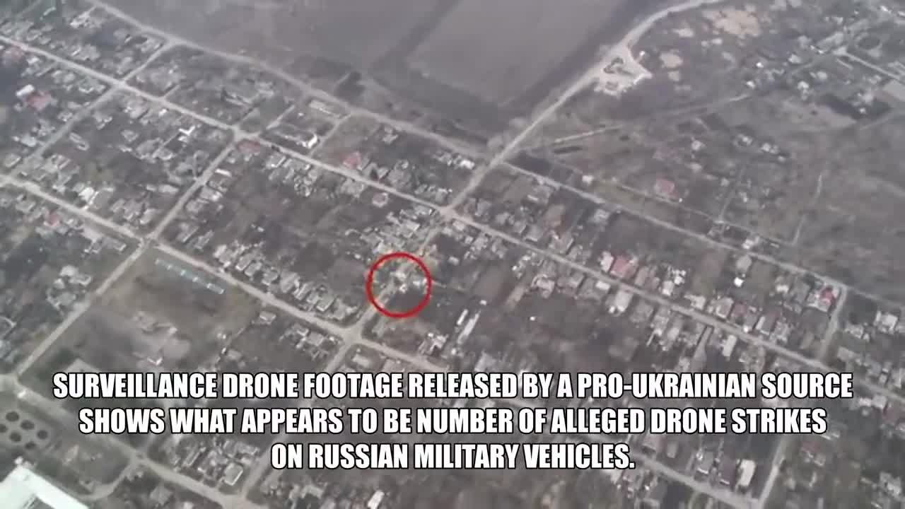 🔴 Ukraine War - Surveillance Drone Records Strikes On Russian Military Vehicles