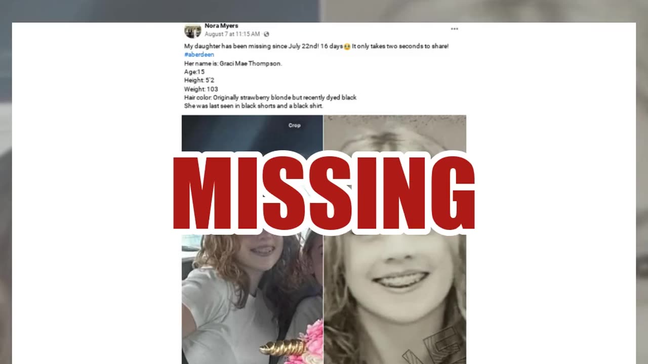 Fact Check: Teen Named 'Graci Mae Thompson' Is NOT Missing In Various Cities -- Part Of Scam