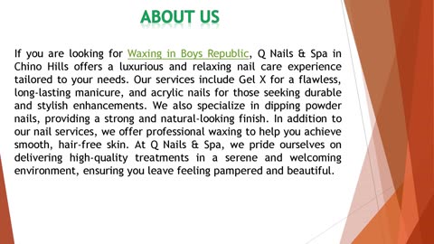 If you are looking for Waxing in Boys Republic