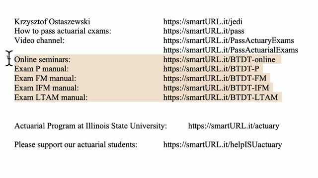 Exam LTAM exercise for October 14, 2021