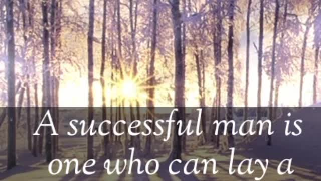 Lay A firm Foundation! motivation