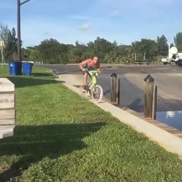 This bike stunt doesn't exactly go as planned - ouch!