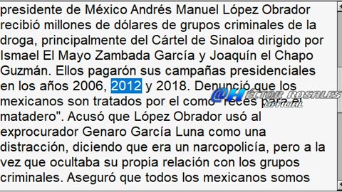 Cárteles pagarón millones de dólares a AMLO en 2006, 2012 y 2018: Anabel Hernández