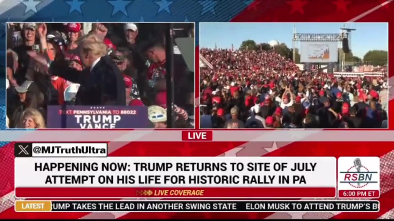 Trump Returns To Butler, PA, In LEGENDARY Moment