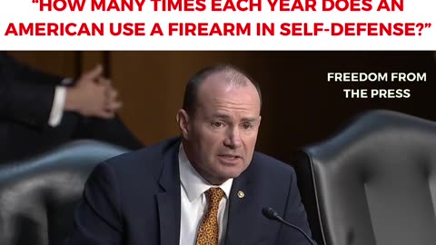 BRUTAL: Mike Lee OBLITERATES Gun Grabbers' Narrative With Simple Question