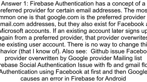 Firebase authentication provider silently changes from password to googlecom