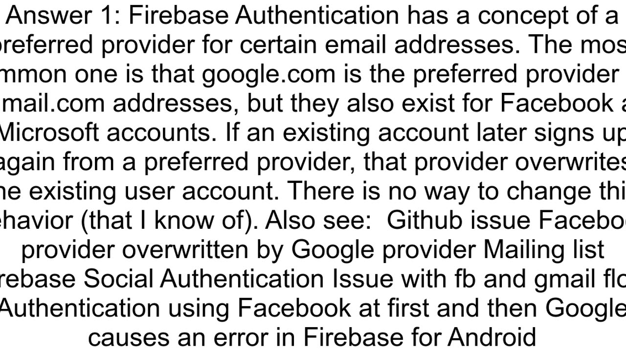 Firebase authentication provider silently changes from password to googlecom