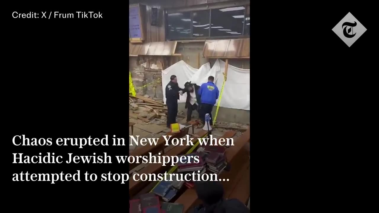 Riot breaks out in New York City synagogue over secret tunnel