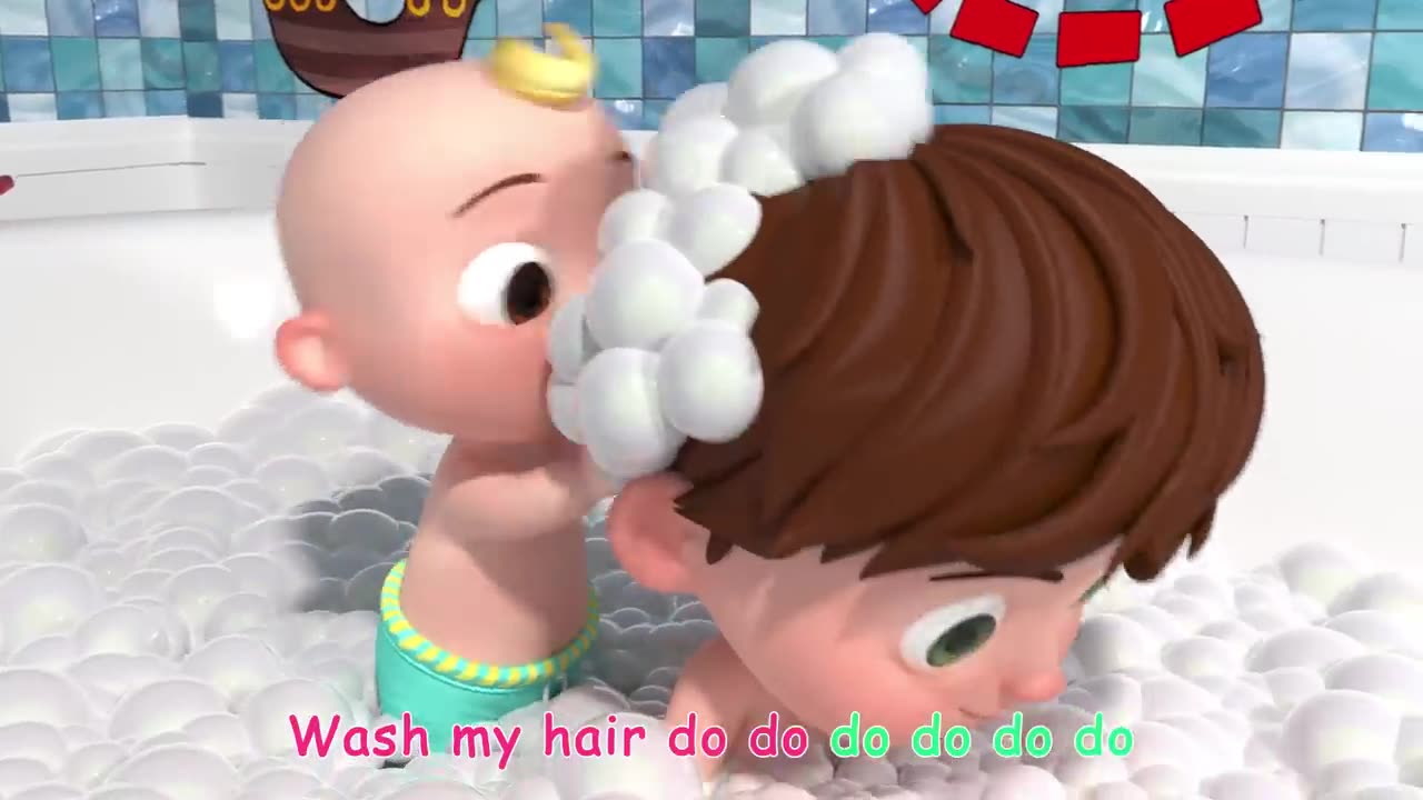 Bath Song 🥰🖤❤️ CoComelon Nursery Rhymes & Kids Songs