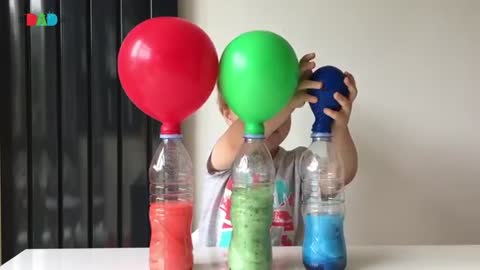 Baking Soda and Vinegar Balloon Experiment