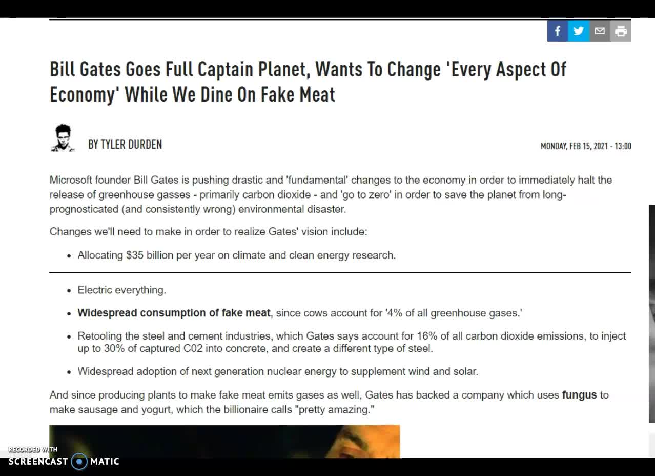 Feb 16th, 2021 Fragment Dino Kill, Gates' Synthetic Beef, 12 y/o Shoots Killer Intruder NC