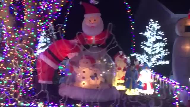 Christmas Light Display in Plano