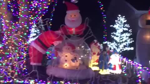 Christmas Light Display in Plano