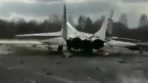 Russian missile attack on Ukrainian fight jets