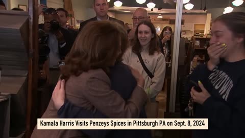 kamala's visit to Penzeys to meet patreons
