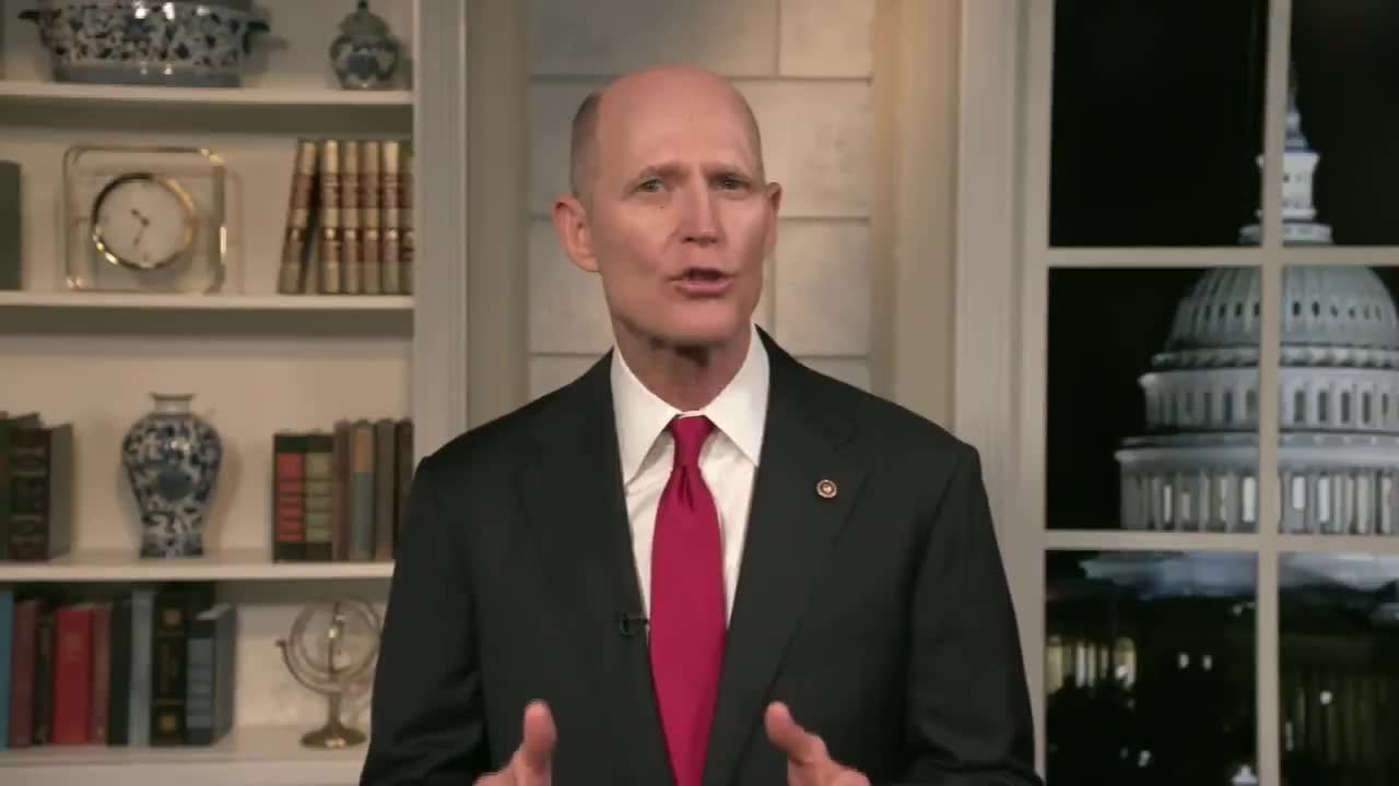 Sen. Rick Scott: President Biden likes to talk about bipartisanship and unity, but that his big talk