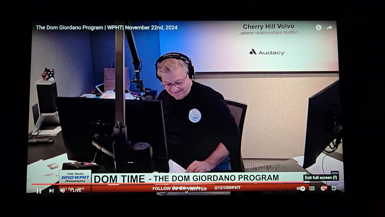 Dan Time on The Dom Giordano Show on WPHT part 1