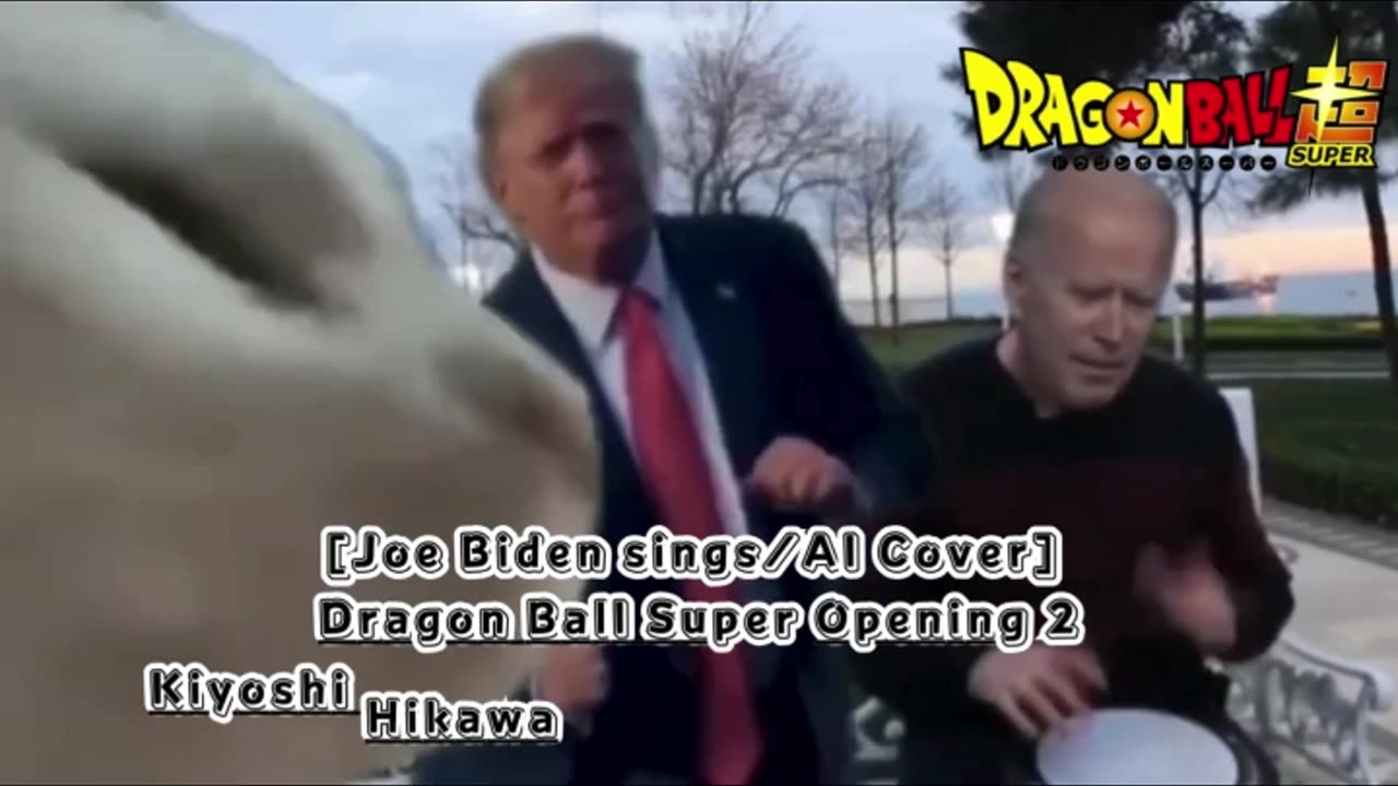 [Joe Biden sings/AI Cover] Dragon Ball Super Opening 2 Kiyoshi Hikawa - Genkaitoppa X Survivor