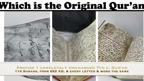 #30_ There's NOT ONE COMPLETE & UNCHANGED 7th century QUR'AN