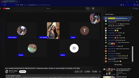 Betty Washam B.W. Investigates - DFK For Justice Drunk Stream Christmas '21