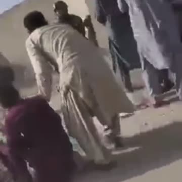SCREAMS of Women and Children can be Heard as Taliban Gunshots Fly Over Crowd