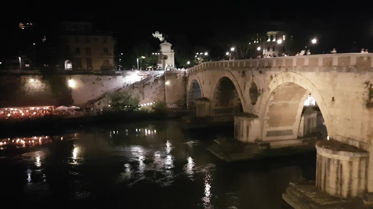 Ponte Sisto and river Tiber Tevere