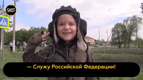 Little Russian Boy & The Soldiers He Salute To